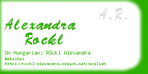 alexandra rockl business card